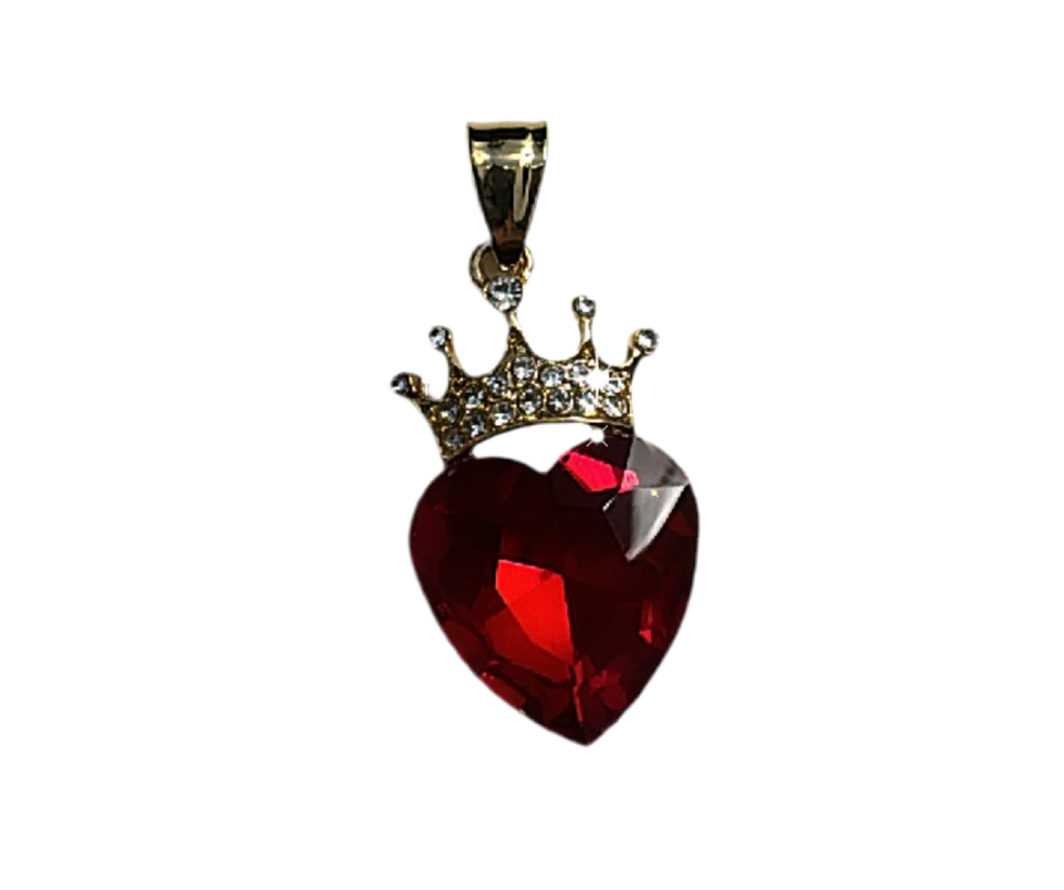 CROWNED RED PENDANT