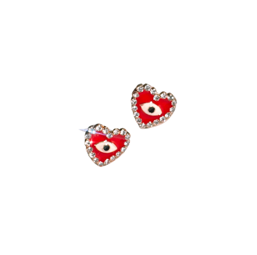 HEART EYE STUDS