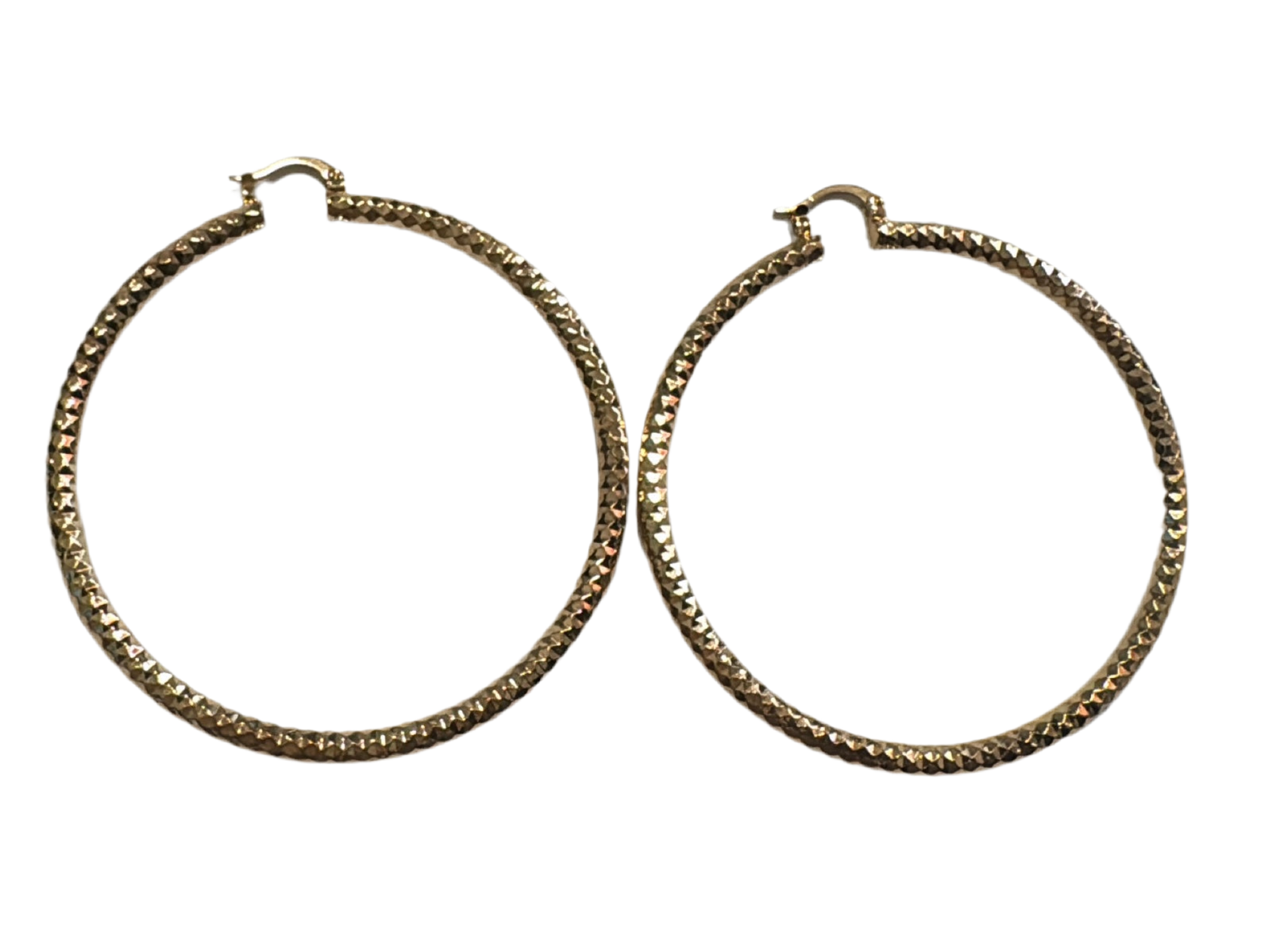 GOLD TWIRLED HOOPS